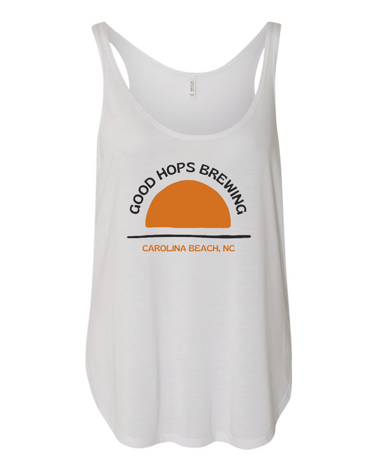 Good Hops Sunset Women's Flowy Tank with Side Slit - 8802