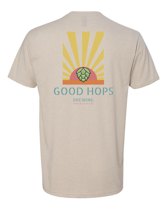 Good Hops Beige Unisex T-shirt